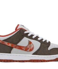 Crushed Skate Shop x Nike SB Dunk Low QS Olive Grey/Mantra Orange DH7782-001 Nicesnk