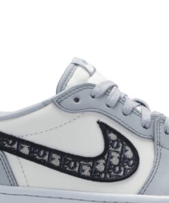 Alternative view of Dior x Air Jordan 1 Low Wolf Grey CN8608-002 Nicesnk