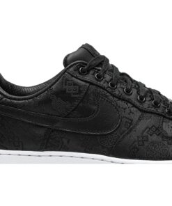 Alternative view of Fragment Design x CLOT x Nike Air Force 1 'Black Silk' [also worn by Jay Chou] CZ3986-001