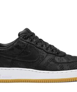 Fragment Design x CLOT x Nike Air Force 1 'Black Silk' [also worn by Jay Chou] CZ3986-001