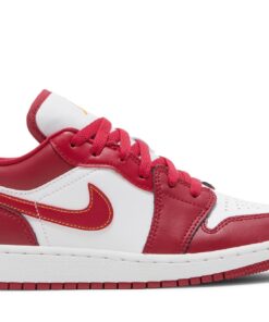 (Grade School) Air Jordan 1 Low Cardinal Red 553560-607 Nicesnk