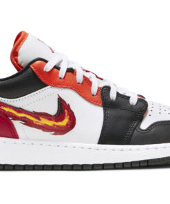(Grade School) Air Jordan 1 Low 'Flaming Swoosh' FJ7222-101