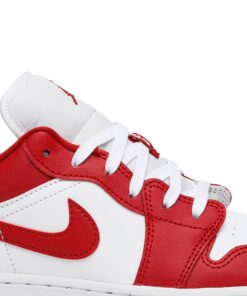 Alternative view of (Grade School) Air Jordan 1 Low Gym Red 553560-611 Nicesnk