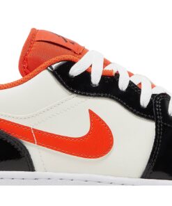 Alternative view of (Grade School) Air Jordan 1 Low 'Halloween' DV1335-800