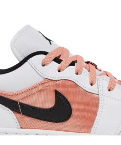 Alternative view of (Grade School) Air Jordan 1 Low 'Light Madder Root' DM8960-801