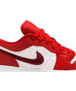 Alternative view of (Grade School) Air Jordan 1 Low 'Pink Quilt' DB3621-600