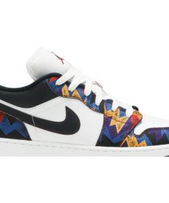 Alternative view of (Grade School) Air Jordan 1 Low SE Nothing But Net CZ8657-100 Nicesnk