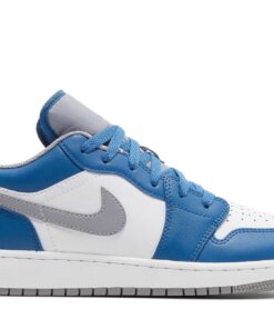 (Grade School) Air Jordan 1 Low 'True Blue Cement' 553560-412
