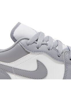 Alternative view of (Grade School) Air Jordan 1 Low 'Vintage Grey' 553560-053