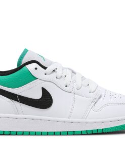 (Grade School) Air Jordan 1 Low 'White Lucky Green' 553560-129