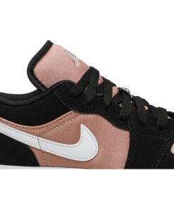 Alternative view of (Grade School) Air Jordan 1 Low 'White Rose Gold' 554723-090