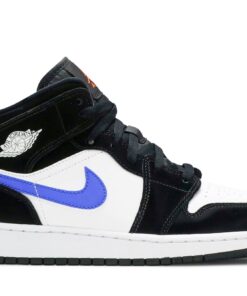 (Grade School) Air Jordan 1 Mid 'Black Racer Blue' 554725-084