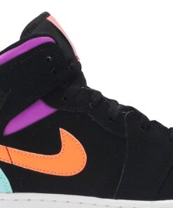 Alternative view of (Grade School) Air Jordan 1 Mid Candy 554725-083 Nicesnk