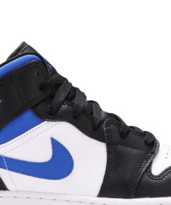 Alternative view of (Grade School) Air Jordan 1 Mid 'Racer Blue' 2021 554725-140