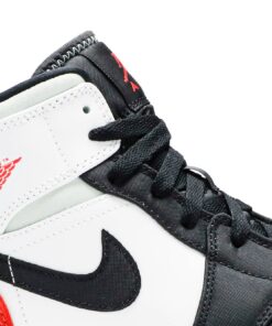 Alternative view of (Grade School) Air Jordan 1 Mid 'Red Mint' BQ6931-100