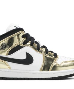 (Grade School) Air Jordan 1 Mid SE 'Metallic Gold' DC1420-700