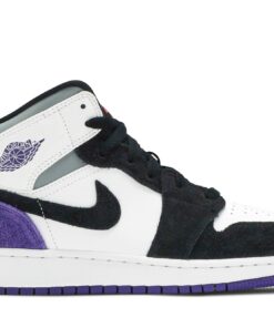 (Grade School) Air Jordan 1 Mid SE 'Varsity Purple' BQ6931-105
