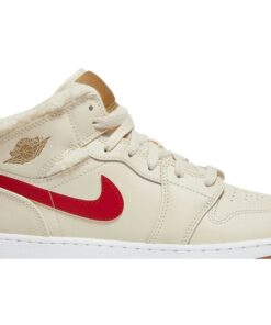 Alternative view of (Grade School) Air Jordan 1 Mid Utility 'Fleece' DO2207-264