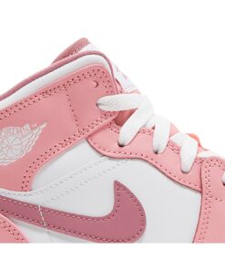 Alternative view of (Grade School) Air Jordan 1 Mid Valentines Day 2023 DQ8423-616 Nicesnk