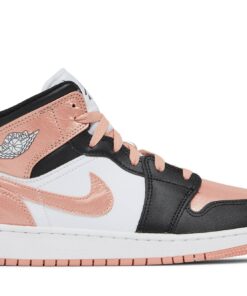 (Grade School) Air Jordan 1 Mid 'White Light Madder Root' DM9077-108