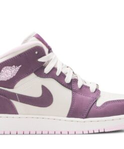 (Grade School) Air Jordan 1 Retro Mid 'Pro Purple' 555112-500