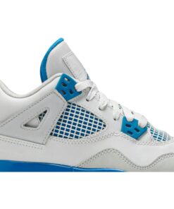 Alternative view of (Grade School) Air Jordan 4 Retro 2012 Military Blue 408452-105 Nicesnk