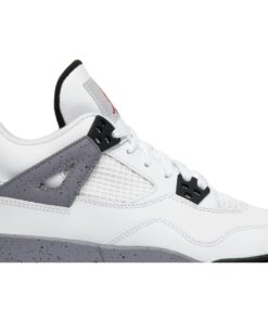 Alternative view of (Grade School) Air Jordan 4 Retro 2012 'White Cement' 408452-103