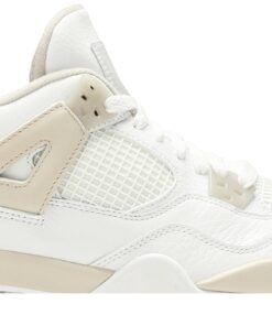 Alternative view of (Grade School) Air Jordan 4 Retro 2017 Linen 487724-118 Nicesnk