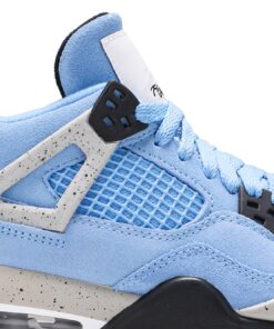 Alternative view of (Grade School) Air Jordan 4 Retro University Blue 408452-400 Nicesnk