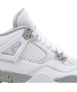 Alternative view of (Grade School) Air Jordan 4 Retro White Oreo DJ4699-100 Nicesnk