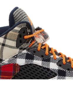 Alternative view of (Grade School) Air Jordan 5 Retro Plaid FD4814-008 Nicesnk