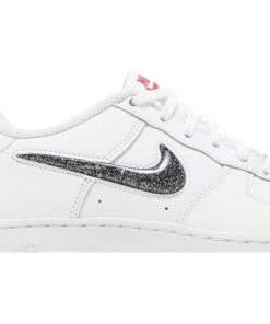 Alternative view of (Grade School) Nike Air Force 1 Low LV8 'White Metallic Silver' DC9651-100