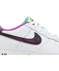 Alternative view of (Grade School) Nike Air Force 1 LV8 Just Do It! DX3933-100 Nicesnk