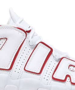 Alternative view of (Grade School) Nike Air More Uptempo 2021 White Varsity Red DJ5988-100 Nicesnk