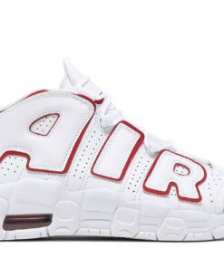 (Grade School) Nike Air More Uptempo 2021 White Varsity Red DJ5988-100 Nicesnk