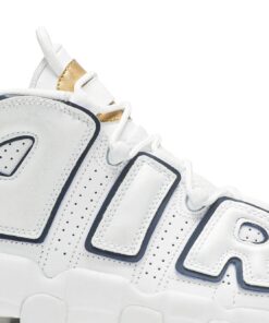 Alternative view of (Grade School) Nike Air More Uptempo White Midnight Navy 415082-109