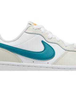 Alternative view of (Grade School) Nike Court Borough Low 2 'Cream Teal' BQ5448-017