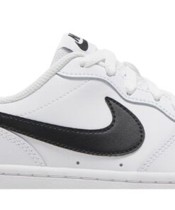 Alternative view of (Grade School) Nike Court Borough Low 2 'White Black' BQ5448-104