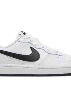 (Grade School) Nike Court Borough Low 2 'White Black' BQ5448-104