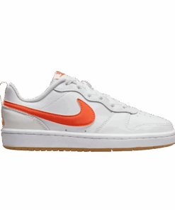 (Grade School) Nike Court Borough Low 2 'White Orange' BQ5448-114