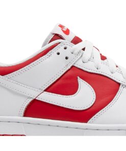 Alternative view of (Grade School) Nike Dunk Low 'White University Red' CW1590-600