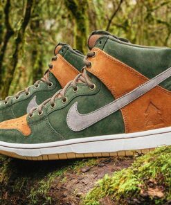 Alternative view of Homegrown x Nike SB Dunk High PRM Sequoia 839693-302 Nicesnk