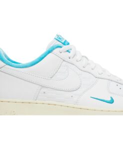Alternative view of KITH x Nike Air Force 1 Low Blue Lagoon DC9555-100 Nicesnk