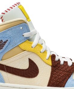 Alternative view of Maison Château Rouge x Jordan 1 Mid SE Fearless CU2803-200 Nicesnk