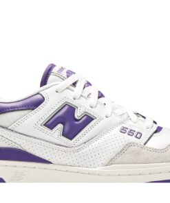 Alternative view of New Balance 550 White Purple BB550WR1 Nicesnk