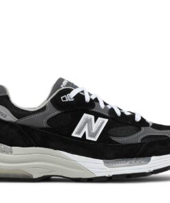 New Balance 992 Made In USA Black Grey Suede M992EB Nicesnk