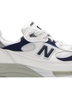 Alternative view of New Balance 992 Made in USA 'White Navy' M992EC
