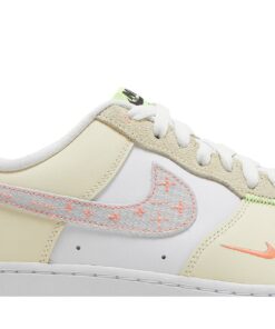 Alternative view of Nike Air Force 1 07 LV8 Just Stitch It - White Shade Green FB1852-111 Nicesnk
