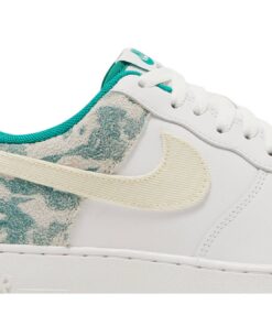Alternative view of Nike Air Force 1 07 LV8 Neptune Green Camo DX3365-100 Nicesnk