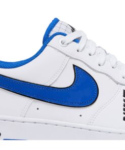 Alternative view of Nike Air Force 1 Low 07 LV8 Motocross White Royal Blue Black DC8873-100 Nicesnk